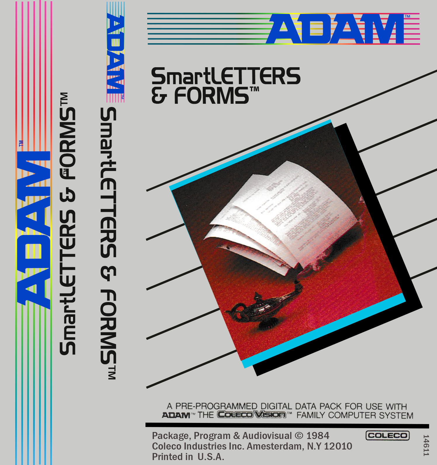 Smart Letters & Forms J-Card for ColecoVision ADAM